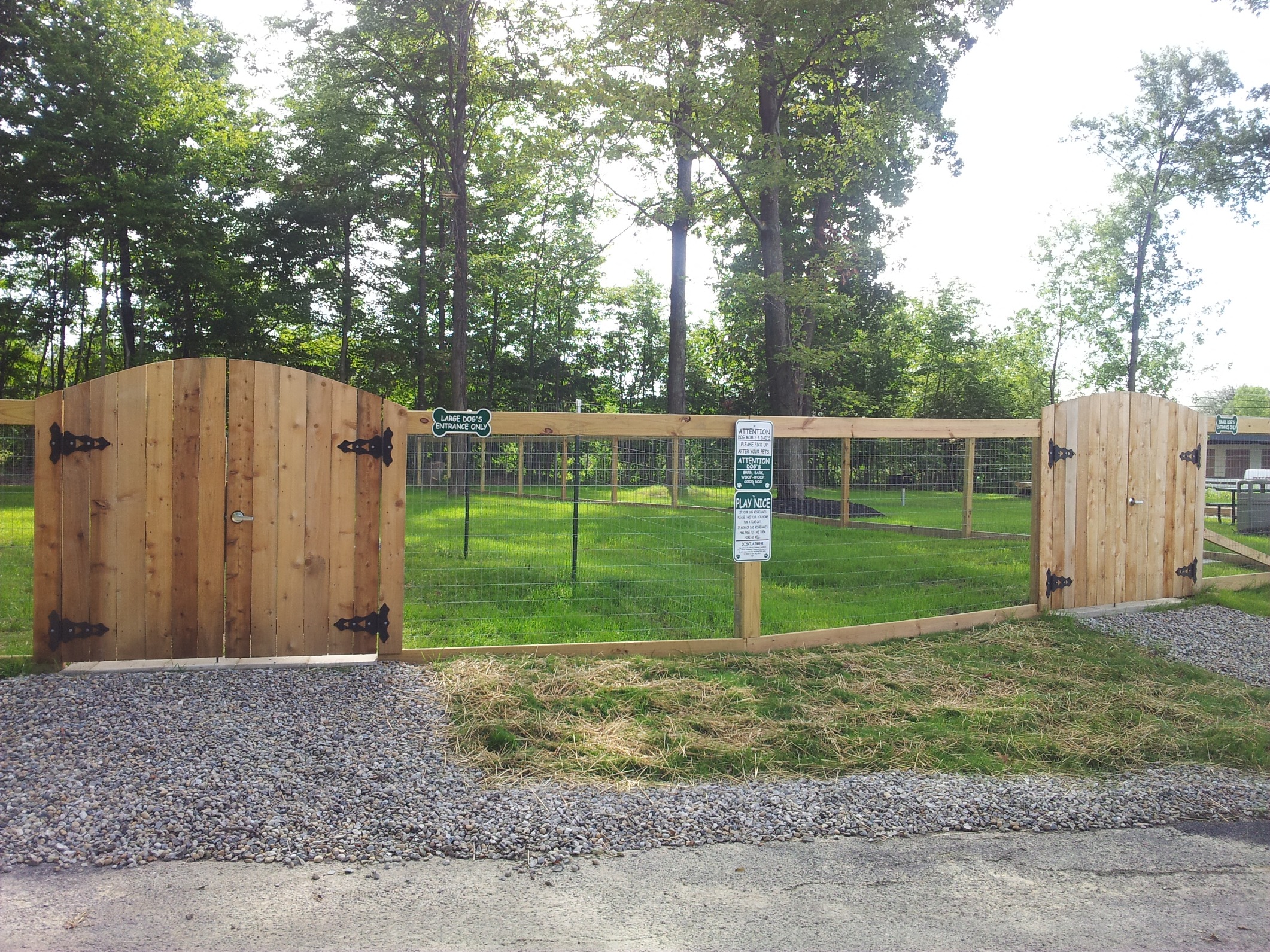 A place for your best friend to play!  Ruff!