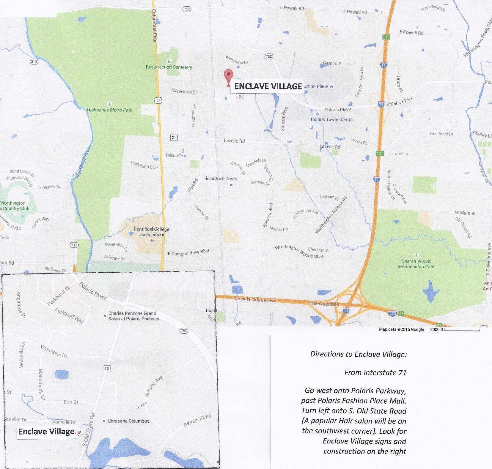 a map showing two different views of a zoning map