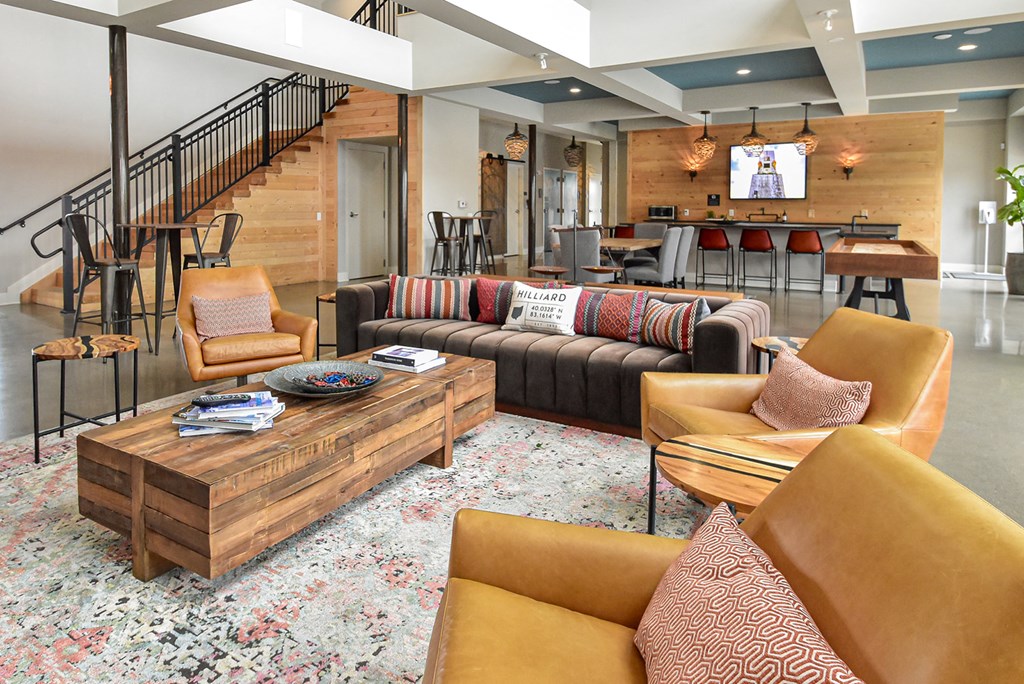 Clubhouse at Landmark Lofts Apartments in Hilliard Ohio