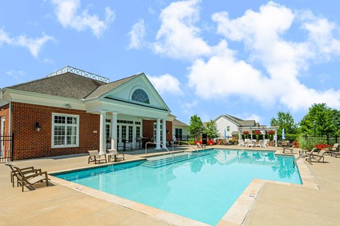 the swimming pool at our apartments
