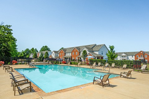 the swimming pool at our apartments