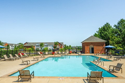 the swimming pool at our crossings apartments