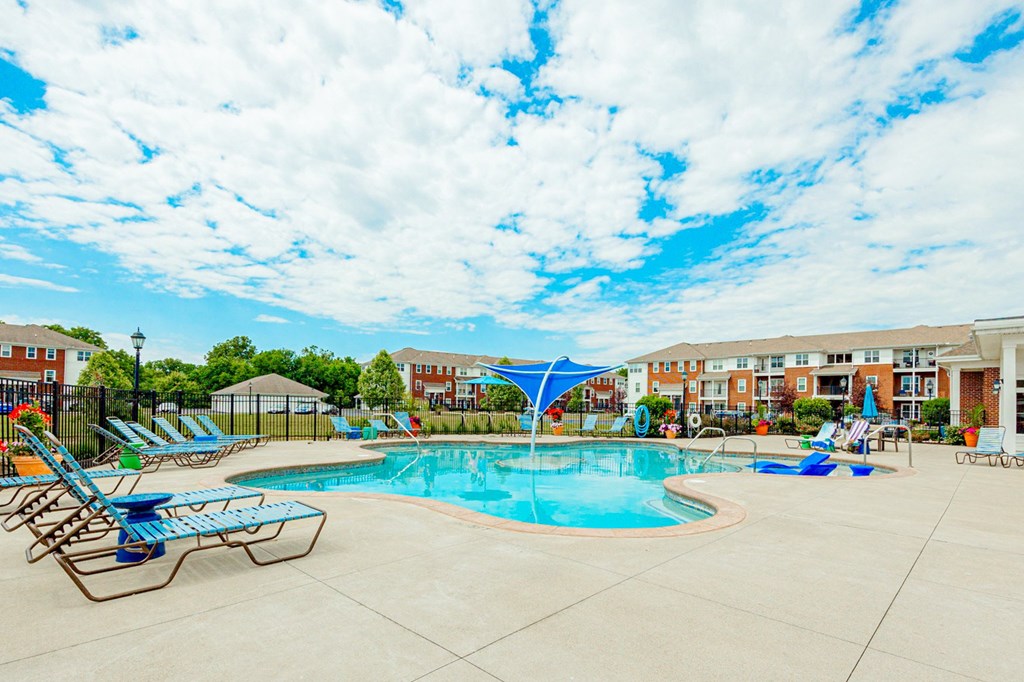 the swimming pool at our apartments