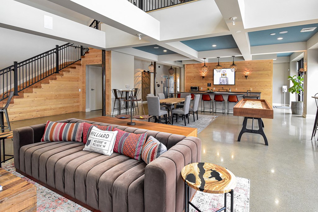 Clubhouse at Landmark Lofts Apartments in Hilliard Ohio