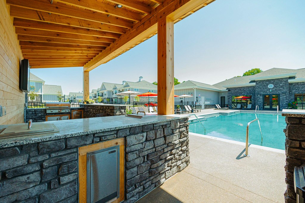 resort style pool and bar at the preserve at greatstone