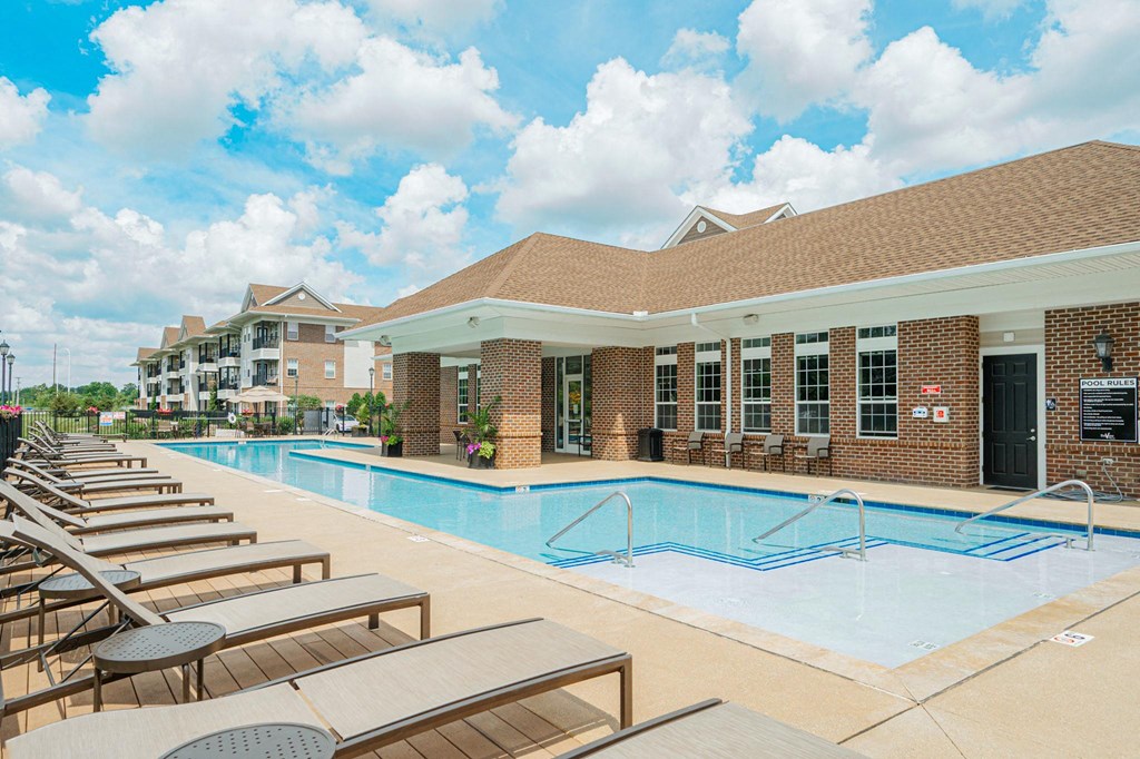 the swimming pool at our apartments