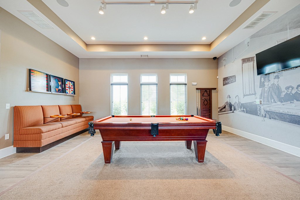 the preserve at ballantyne commons pool room with couches