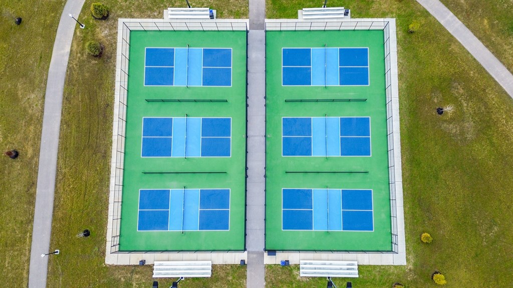 Pickleball Courts at The Strand at Beulah Townhomes