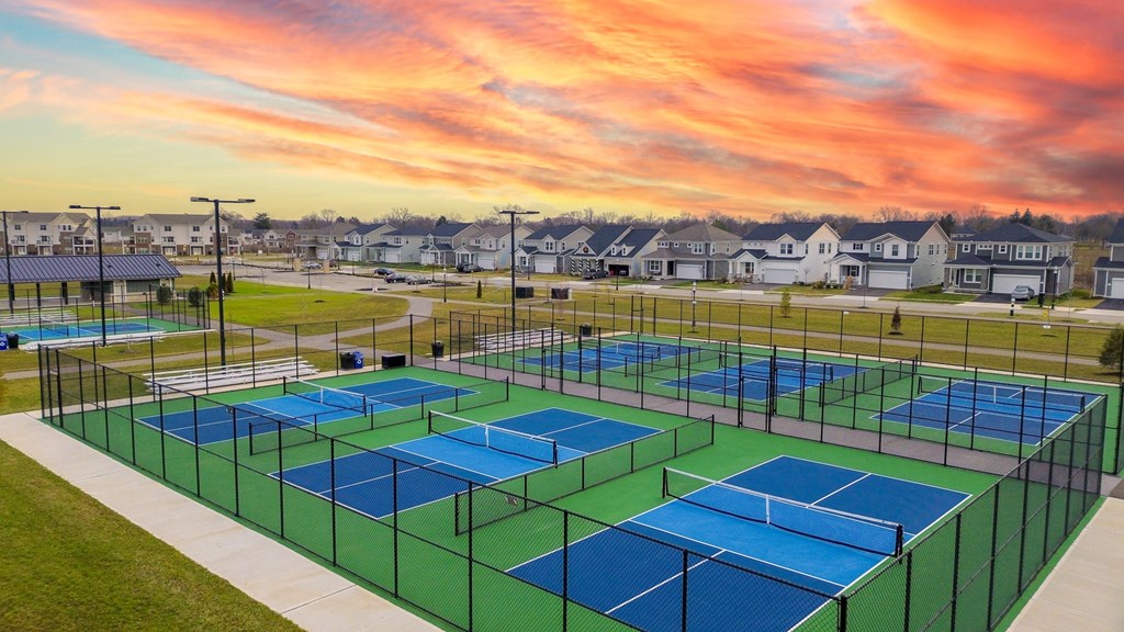 Pickleball Courts at The Strand at Beulah Townhomes