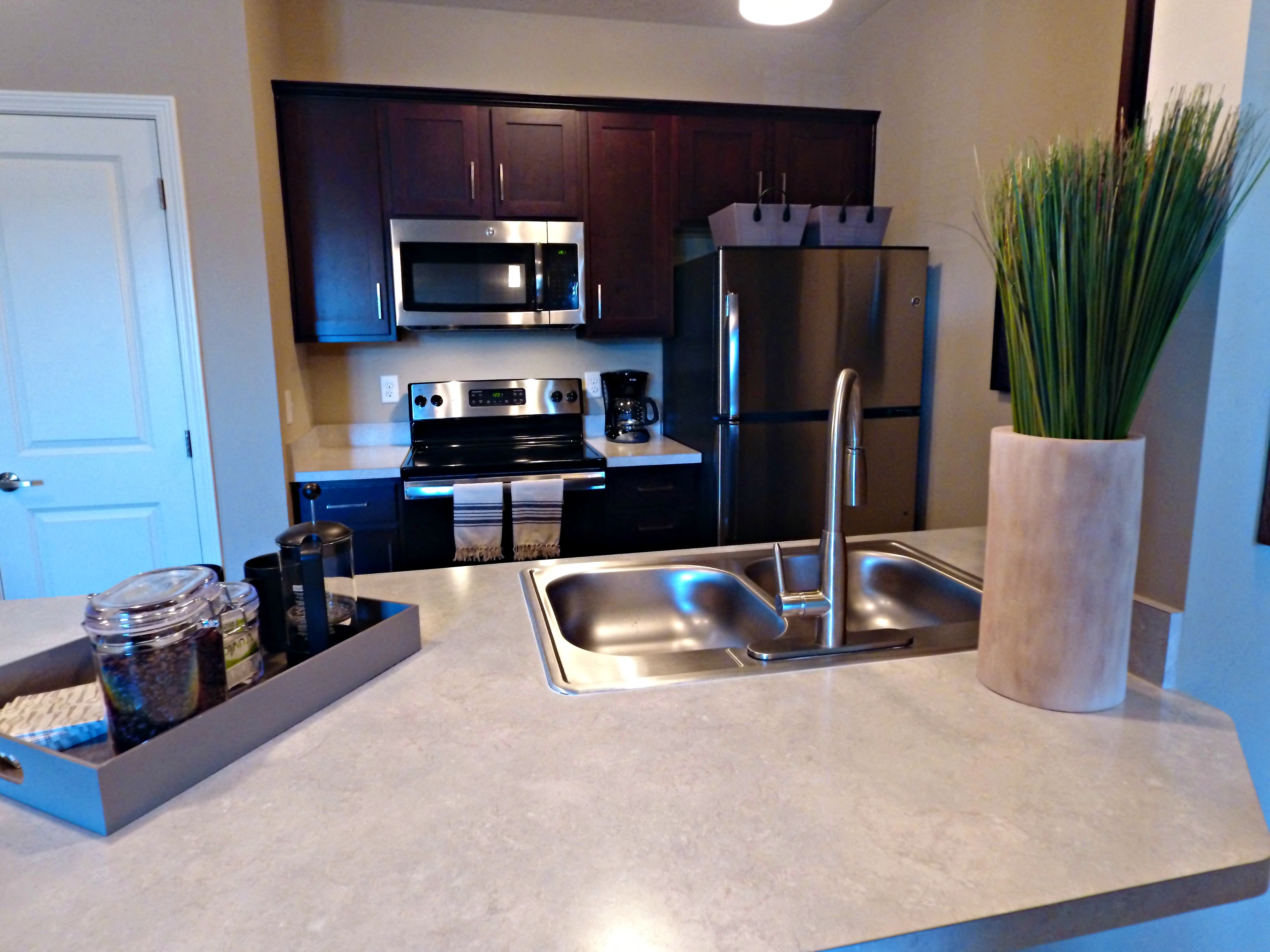 Kitchen at The Wendell Apartments in Dublin Ohio