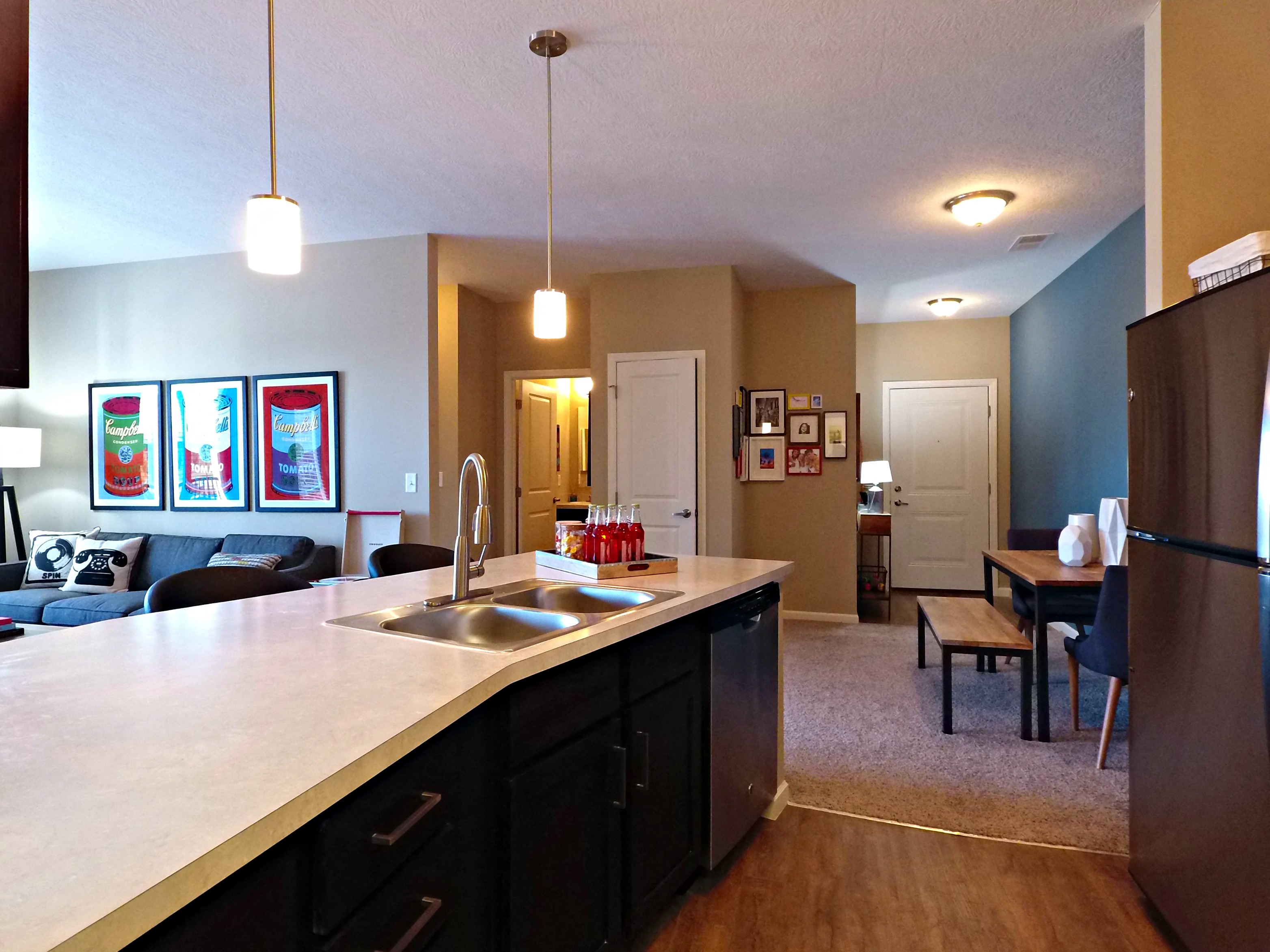 Kitchen at The Wendell Apartments in Dublin Ohio