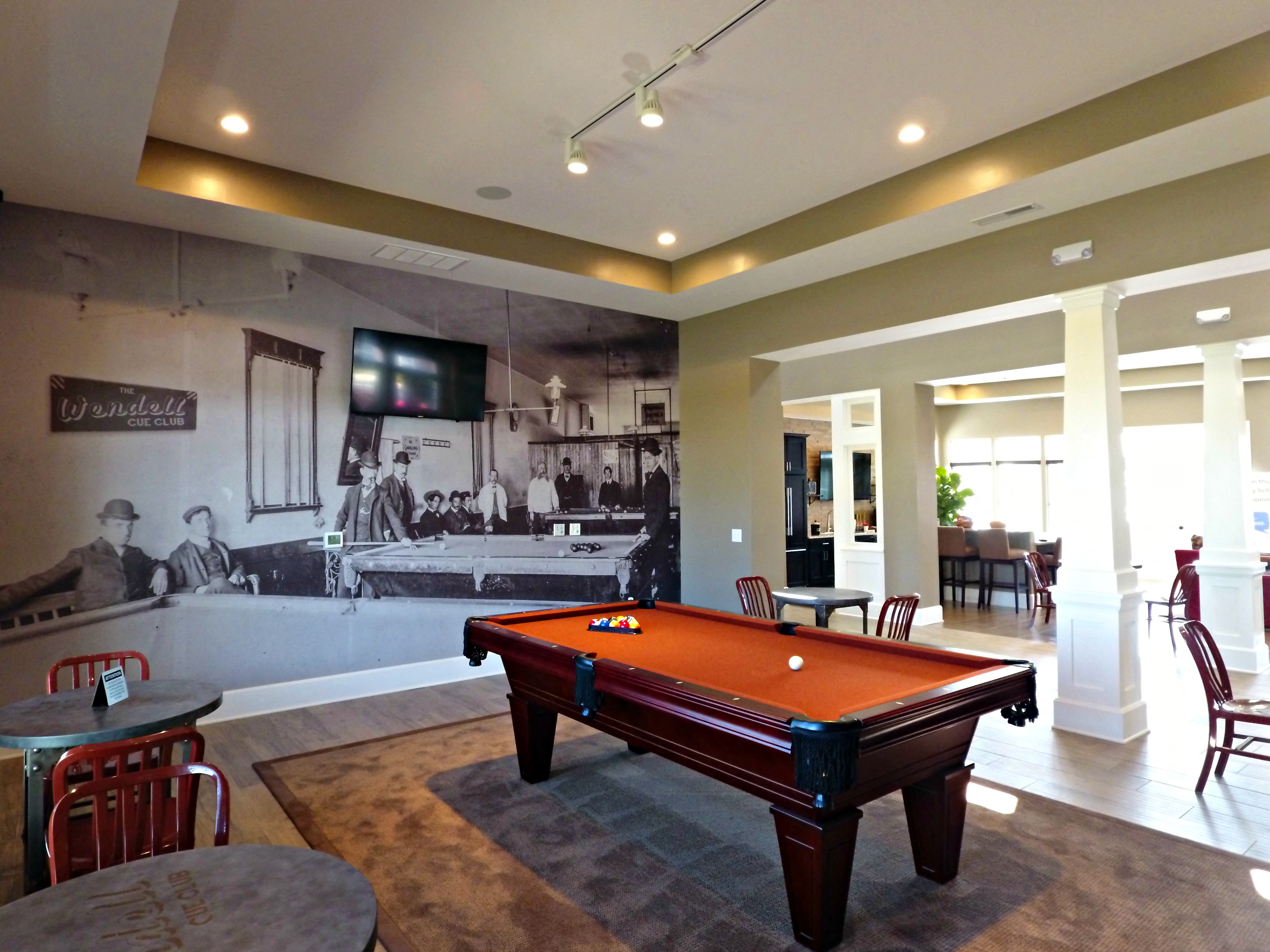The Wendell Clubhouse Pool Billiards Room