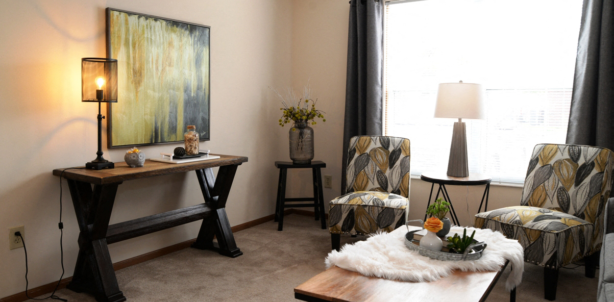 in-unit living room