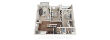 2-Bedroom Penthouse Floor Plan