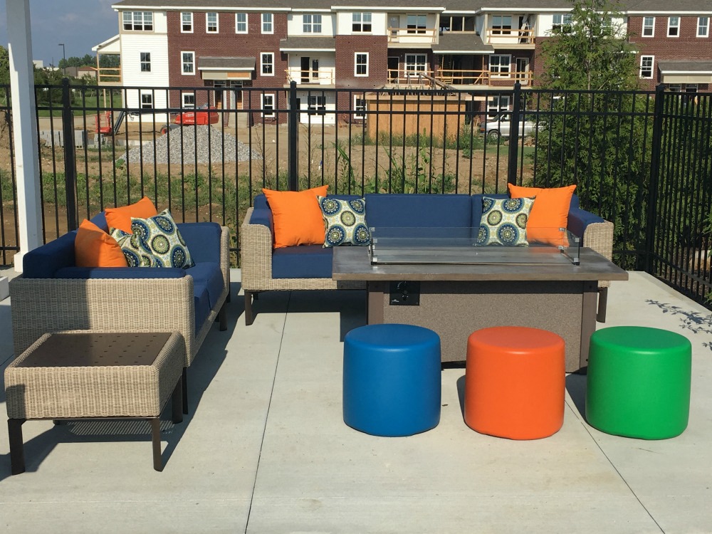 The Wendell Clubhouse Pool Exterior Sun Chairs