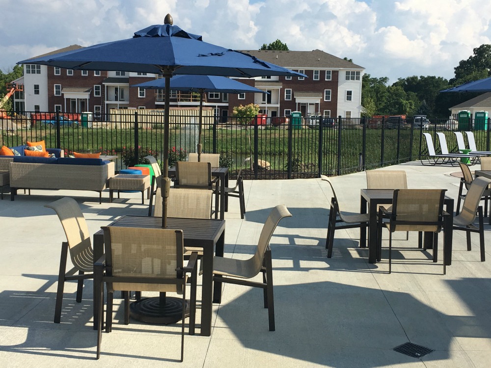 The Wendell Clubhouse Pool Exterior Sun Chairs