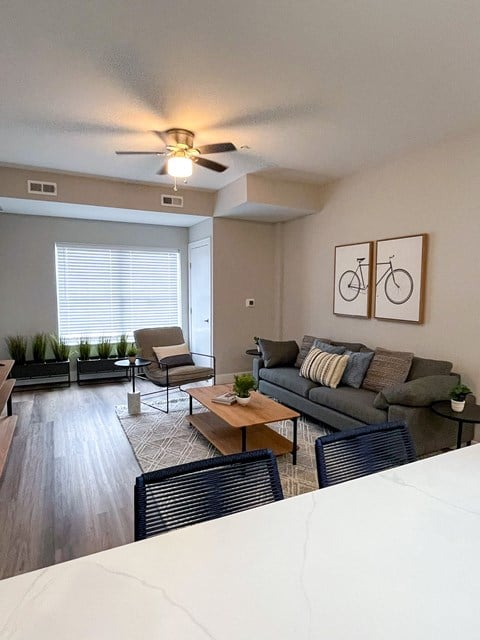Living Room at 43 at New Albany Luxury Apartments