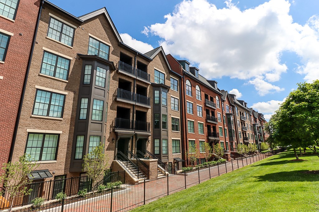 an apartment building on a sunny day