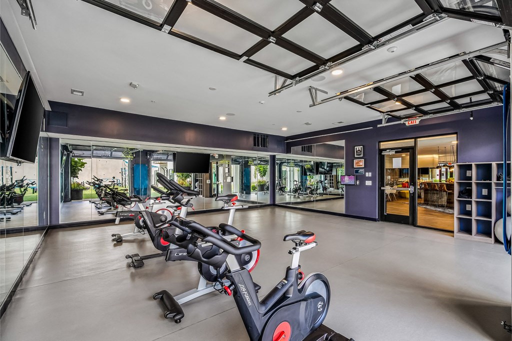 the gym at the m on hennepin apartments