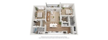 The Mulberry Floor Plan at Retreat at Mt. Vernon Apartments