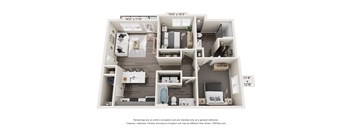 a floor plan of a 1 bedroom995 sq ft