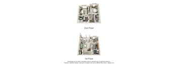 The Kendall 2 Bedroom Apartment Floor Plan at Albany Glen