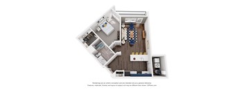 The Apollo 1 Bedroom Floor Plan