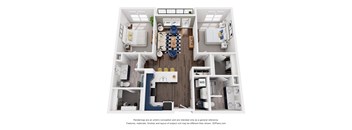 The Lyra II 2 Bedroom Floor Plan