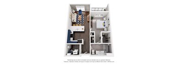 The Orion II 1 Bedroom Floor Plan