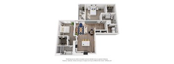 The Parkway 2 Bedroom Floor Plan