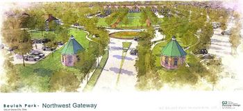 a rendering of a garden plan in northwest calgary