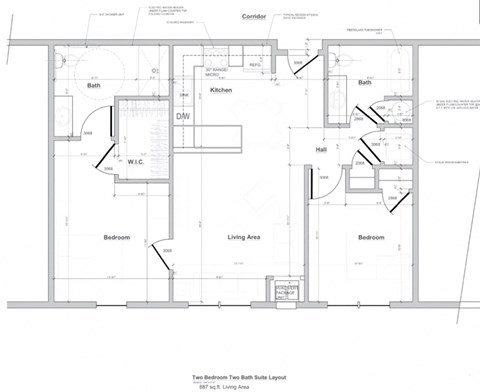 Two Bedroom Floor Plan