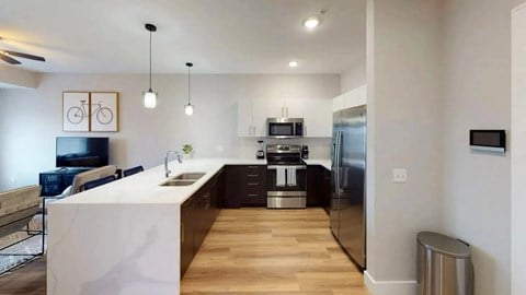 Kitchen at 43 at New Albany Luxury Apartments