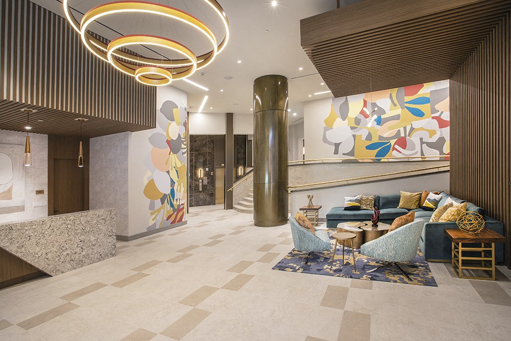 Lobby at 1 Martine at City Sqaure