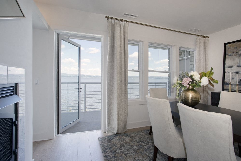 A balcony at The Waterfront