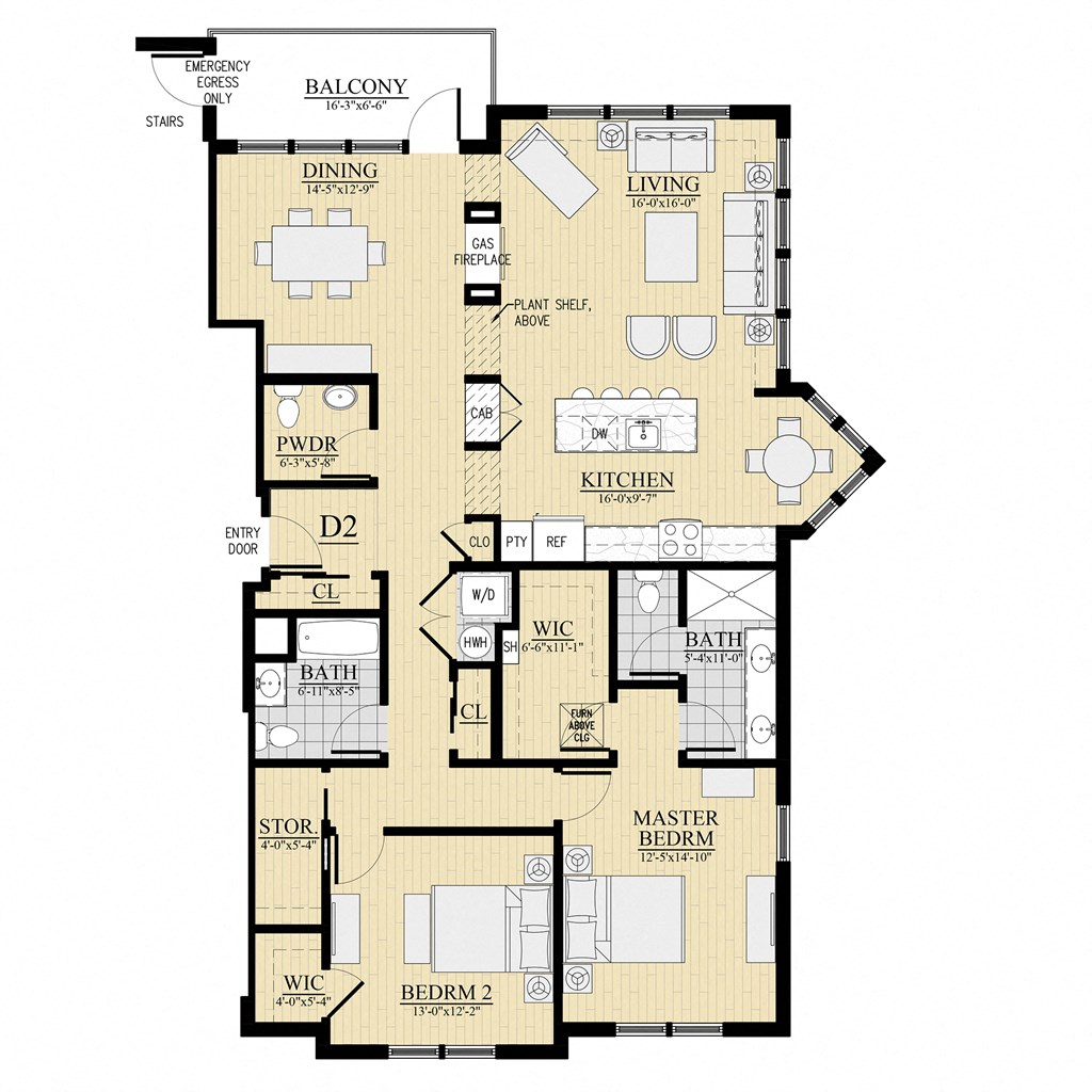 Spectacular Two Bedroom Unit