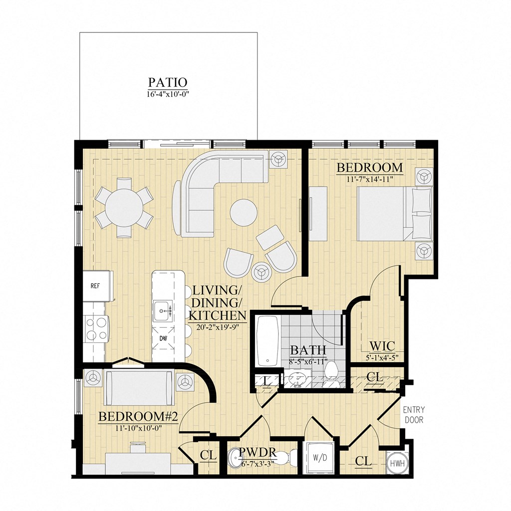 Deluxe 2 Bedroom Unit