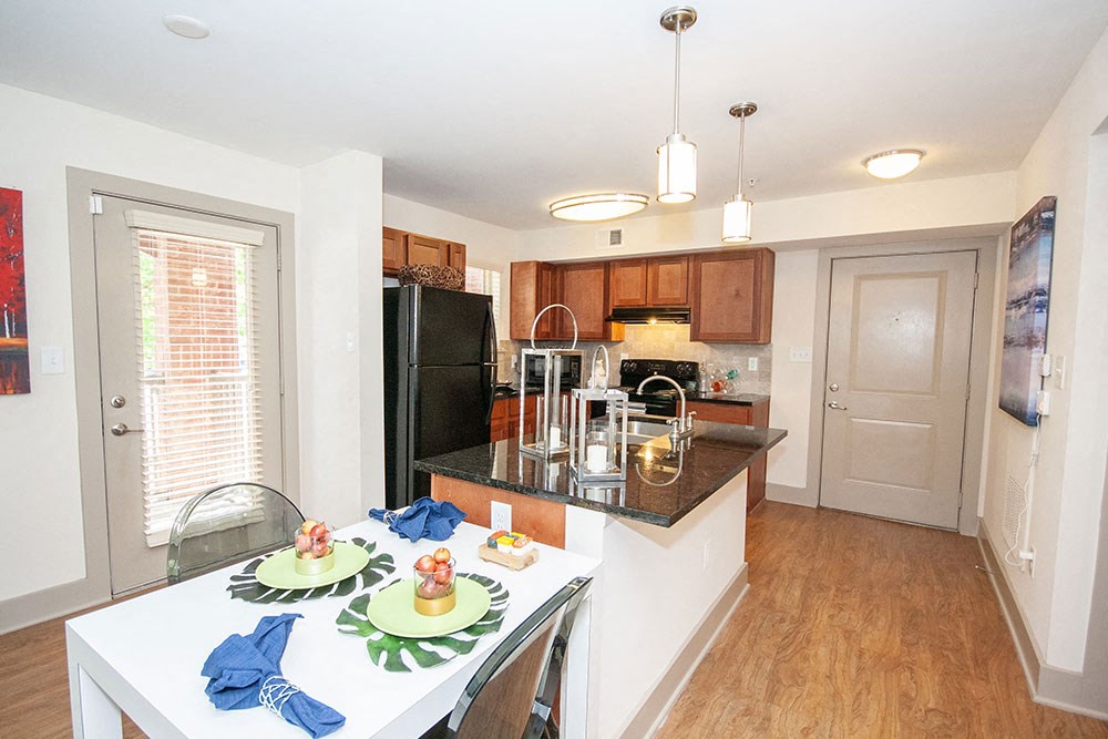 Large Kitchen with island at Centennial Place in Atlanta, Georgia