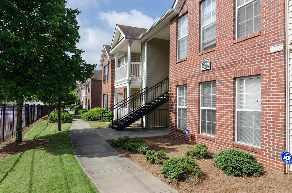our apartments offer a walkway to the apartments for rent