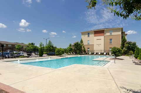 Large Swimming pool for residents at Ashley Collegetown in Atlanta, Georgia