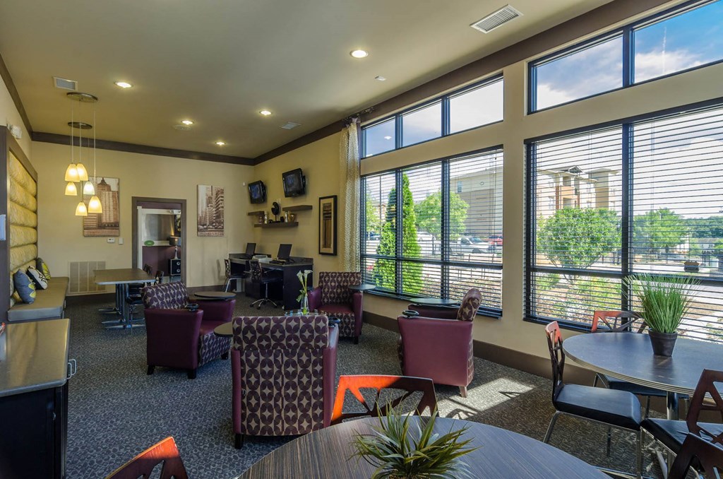 Modern computer room at Ashley Collegetown in Atlanta, Georgia