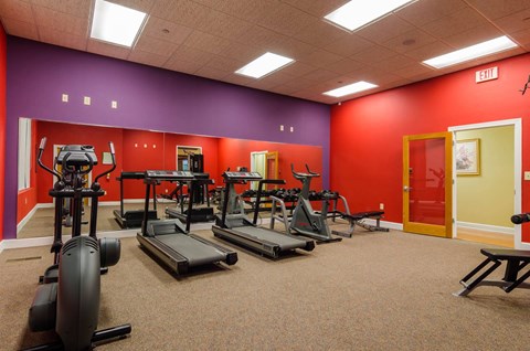 Fitness center with Luxury equipment at Ashley Collegetown in Atlanta, Georgia