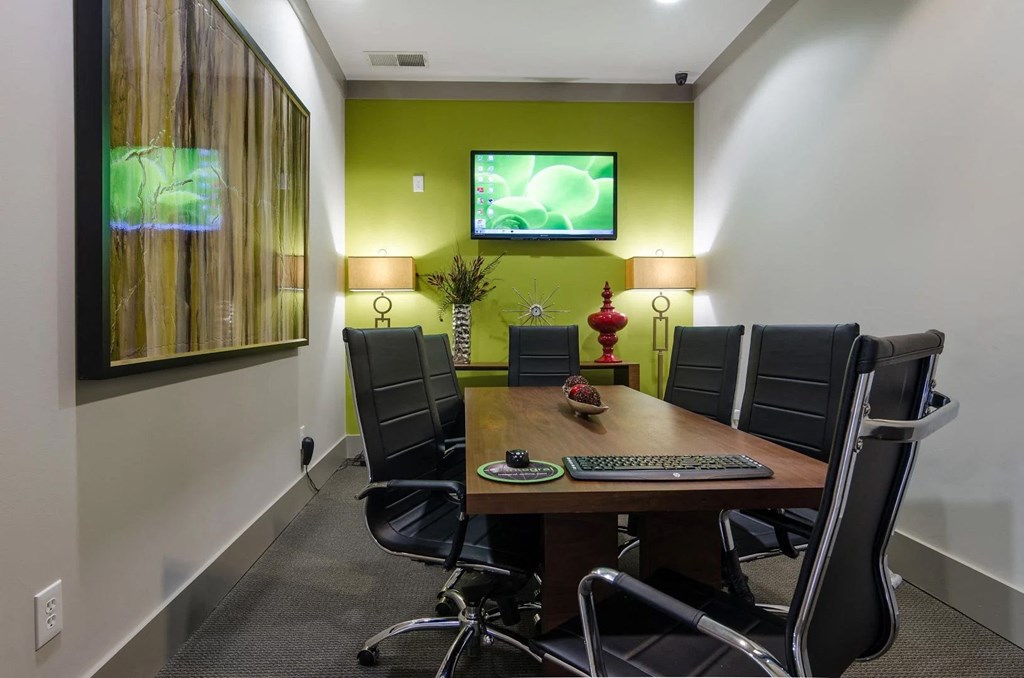 Spacious, modern conference room for residents at Capitol Gateway in Atlanta, Georgia