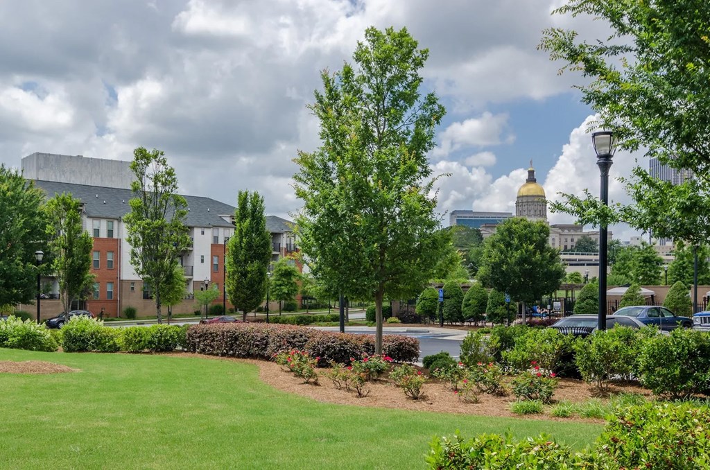 Beautiful landscape with a view of the city at Capitol Gateway in Atlanta, Georgia