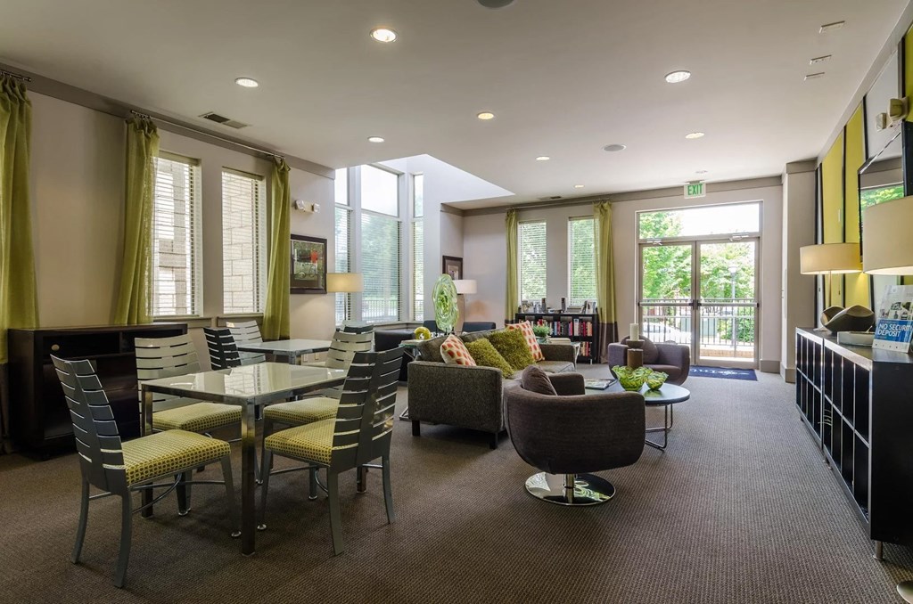 Beautiful resident clubhouse at Capitol Gateway in Atlanta, Georgia