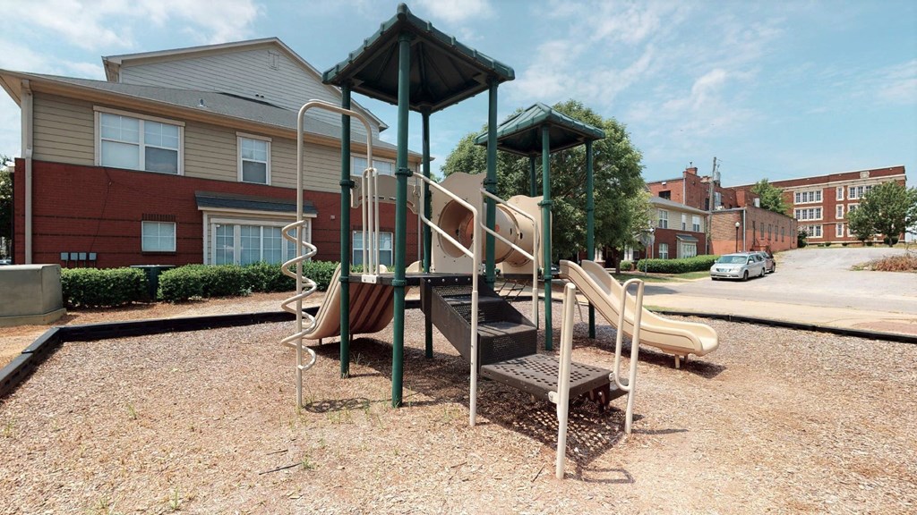 Children's Playground Safe play area for children at Park Place in Birningham, Alabama