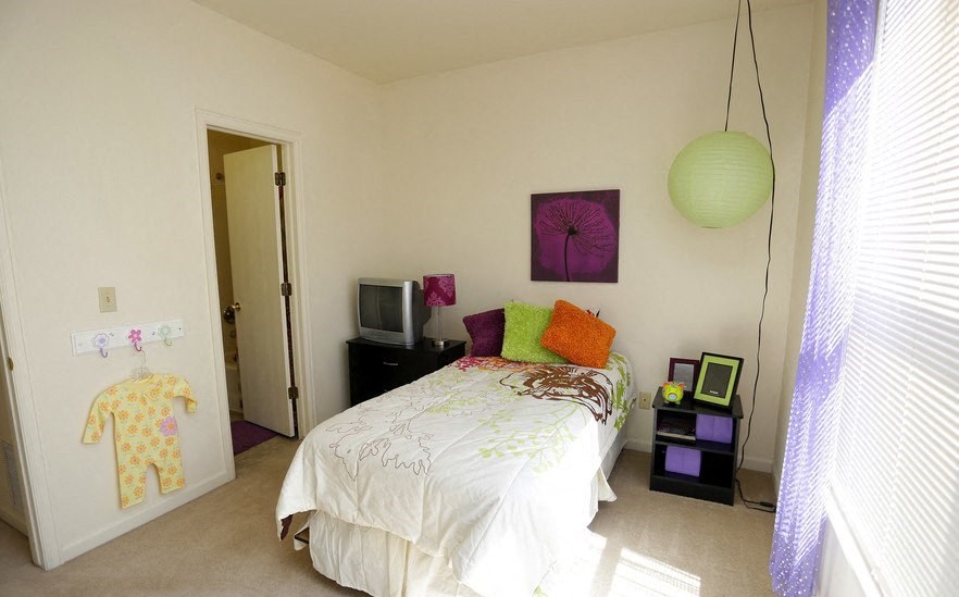 Spacious bedrooms at Villages at Curtis Park in Denver, Colorado
