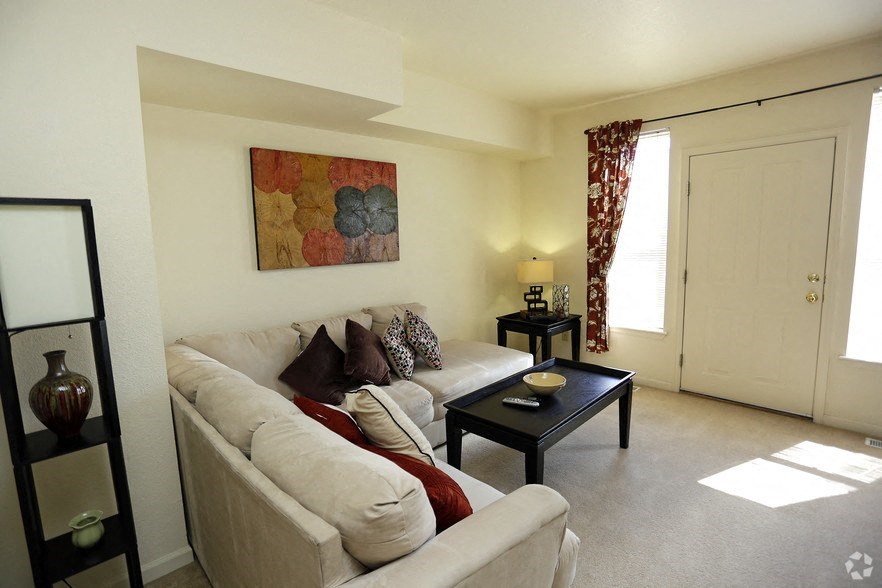 Large Living rooms at Villages at Curtis Park in Denver, Colorado