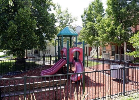 Secure play area at Villages at Curtis Park in Denver, Colorado