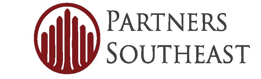 A logo with the words "Partners Southeast" in a circle.